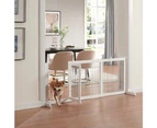 Freestanding Retractable Dog Barrier with Gate