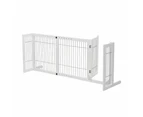 Freestanding Retractable Dog Barrier with Gate