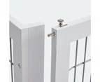 Freestanding Retractable Dog Barrier with Gate