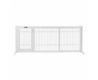 Freestanding Retractable Dog Barrier with Gate