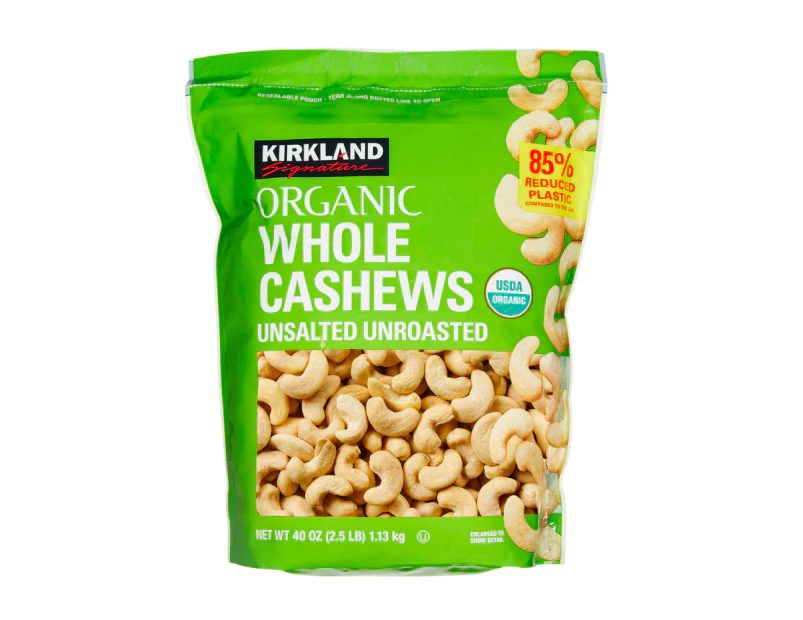 Kirkland Signature Organic Cashews 1.13kg
