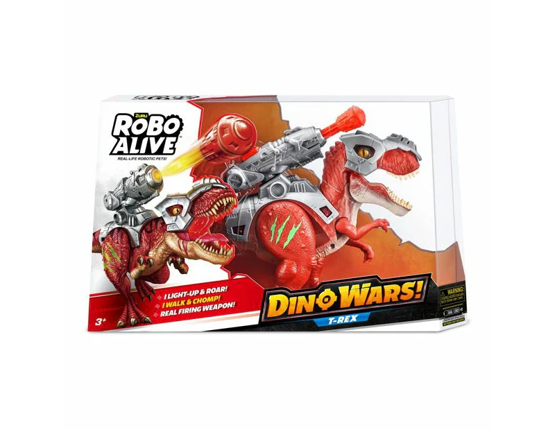 Robo Alive Dino Wars T-Rex Toy by ZURU - Orange