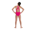 Speedo Girls Medalist Eco Endurance+ One Piece Swimsuit (Pink) - RD2956