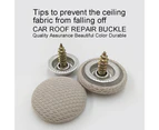 30pcs Car Ceiling Fixing Screw Cap Roof Snap Rivets Retainer Headliner Button - Gray