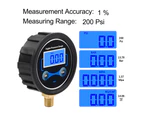 Air Compressor Switch Control Valve 1/4" Pressure Regulator with Pressure Gauge - A