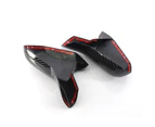 ABS Rear View Mirror Cover Rain Eyebrow Guard for Shell for   16- - Carbon pattern