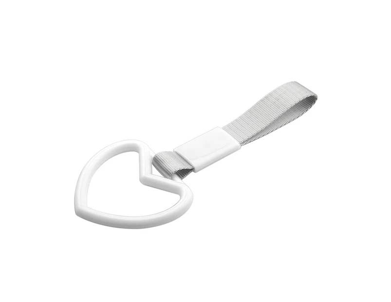Armrest Ring for Subway Train Bus Handle Hand Tow Strap Car SUV Bus Charm Drift - White