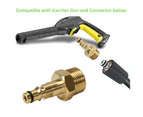 Brass Quick Connector for Karcher K Adapter Hose Car Washing Agriculture - Nozzle