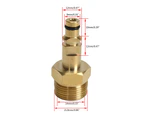 Brass Quick Connector for Karcher K Adapter Hose Car Washing Agriculture - Short tube
