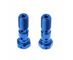 Brake Master Cylinder Oil Hose Screw Universal Tubing Screws Bolts with Washer - Blue