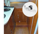Cabinet Drawer for Latch Button Pull Handle for Latch RV Caravan Boat for Latch - 128 - Chromium