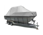 Seamanship Boat Cover 21-23ft Trailerable Jumbo Marine 600D Heavy Duty Grey