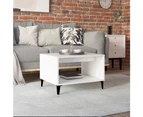 vidaXL Coffee Table White 60x50x40 cm Engineered Wood