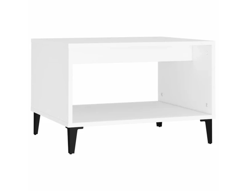 vidaXL Coffee Table White 60x50x40 cm Engineered Wood