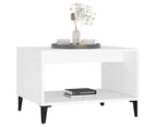 vidaXL Coffee Table White 60x50x40 cm Engineered Wood