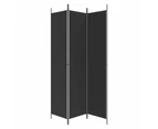 vidaXL Panel Room Divider Fabric Privacy Screen Folding Multi Colours/Sizes - Black