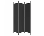 vidaXL Panel Room Divider Fabric Privacy Screen Folding Multi Colours/Sizes - Black