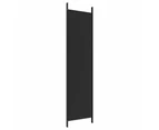 vidaXL Panel Room Divider Fabric Privacy Screen Folding Multi Colours/Sizes - Black