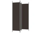 vidaXL Panel Room Divider Fabric Privacy Screen Folding Multi Colours/Sizes - Brown