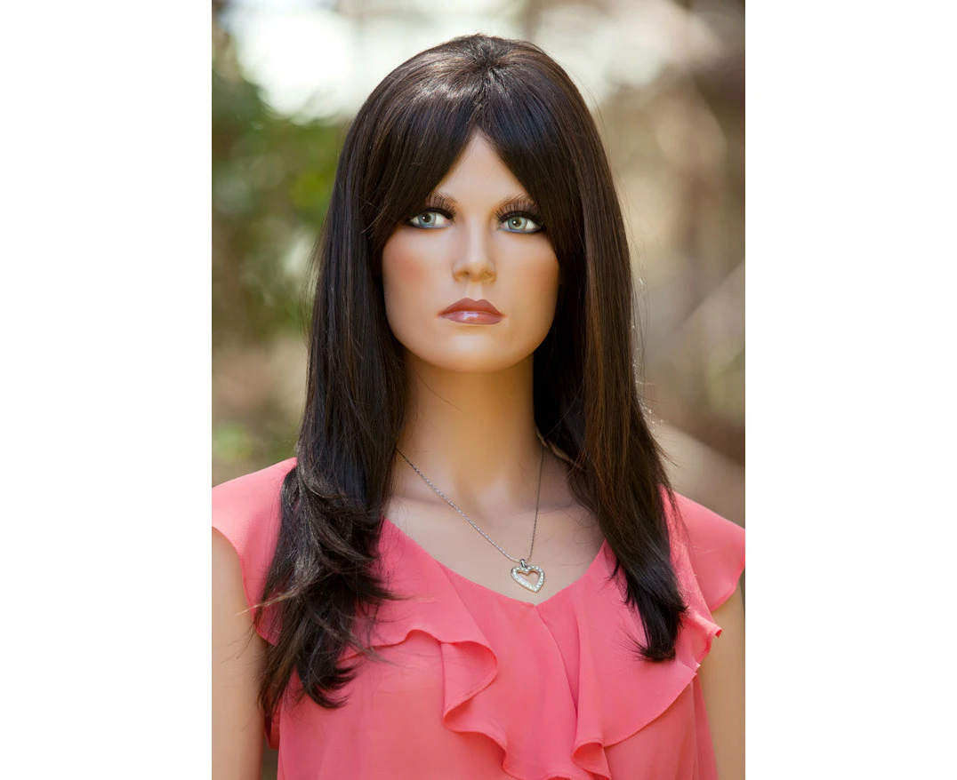 SHERIDAN - Heat Resistant Brown 23" Straight Wig - by Allaura