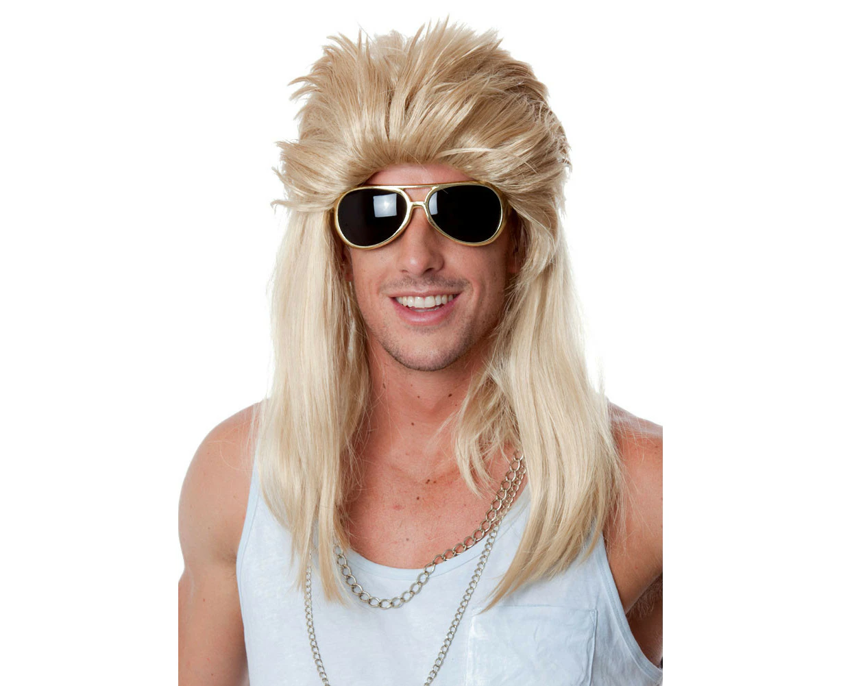 Mullet - 80's Mudflap Blonde Mullet Wig - by Allaura