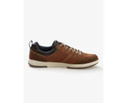 RIVERS - Mens Winter Casual Shoes - Sneakers - Brown Runners - Office Fashion - Croy - Lace Up - Low Top - Stitched - Classic Design - Work Footwear - Brown