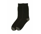 RIVERS - Mens Socks -  2 Pack Safari Sock - Black/Charcoal Marl