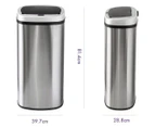 Lenoxx 70L Auto Sensor Bin - Silver