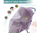 2 Pack Mosquito Net for Stroller - Durable Baby Stroller Mosquito Net - Bug Net for Strollers, Bassinets, Cradles, Playards, and Portable Crib, 1.7m.