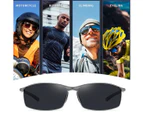 Alloy Men's Sunglasses  with box, Polarised UV400 Protection Outdoor Sports Glasses, For Cycling Running Fishing Golf.