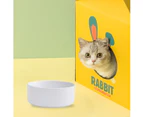 Ceramics Pet Bowl Dog Food Bowl Cat Dish Large Dog Water Bowl Protect Cervical Spine, Diameter 20cm.
