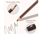 5 Pcs Waterproof Eyebrows Pencil Microblading Eyebrow Pen Supplies Pull Cord Peel-off Brow Pencil Create Long-Lasting Clear Wild Eyebrows