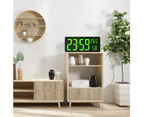 Digital Clock Large Display, Large Digital Wall Clock with Temperature and Humidity, Digital Wall Clock with LED Numbers for Bedroom, Office, Clear Re