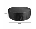 Round Patio Table Cover, Patio Furniture Covers Waterproof, Outdoor Table and Chairs Cover, black, 2 sizes
