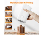 ADVWIN White Coffee Grinder, Electric Spice Grinder One-Step Herb Mini Grinder, Stainless Steel Grinder for Garlic, Spices