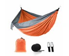 Portable and Lightweight Outdoor Camping Hammock - Grey and Blue