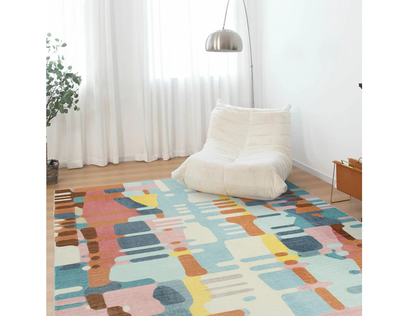 Extra Large Floor Rug 240x340cm Beautiful Modern Abstract Carpet Easy Clean Mat