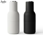 Set of 2 Audo 21cm Salt & Pepper Bottle Grinders w/ Stainless Steel Lid - Ash/Carbon