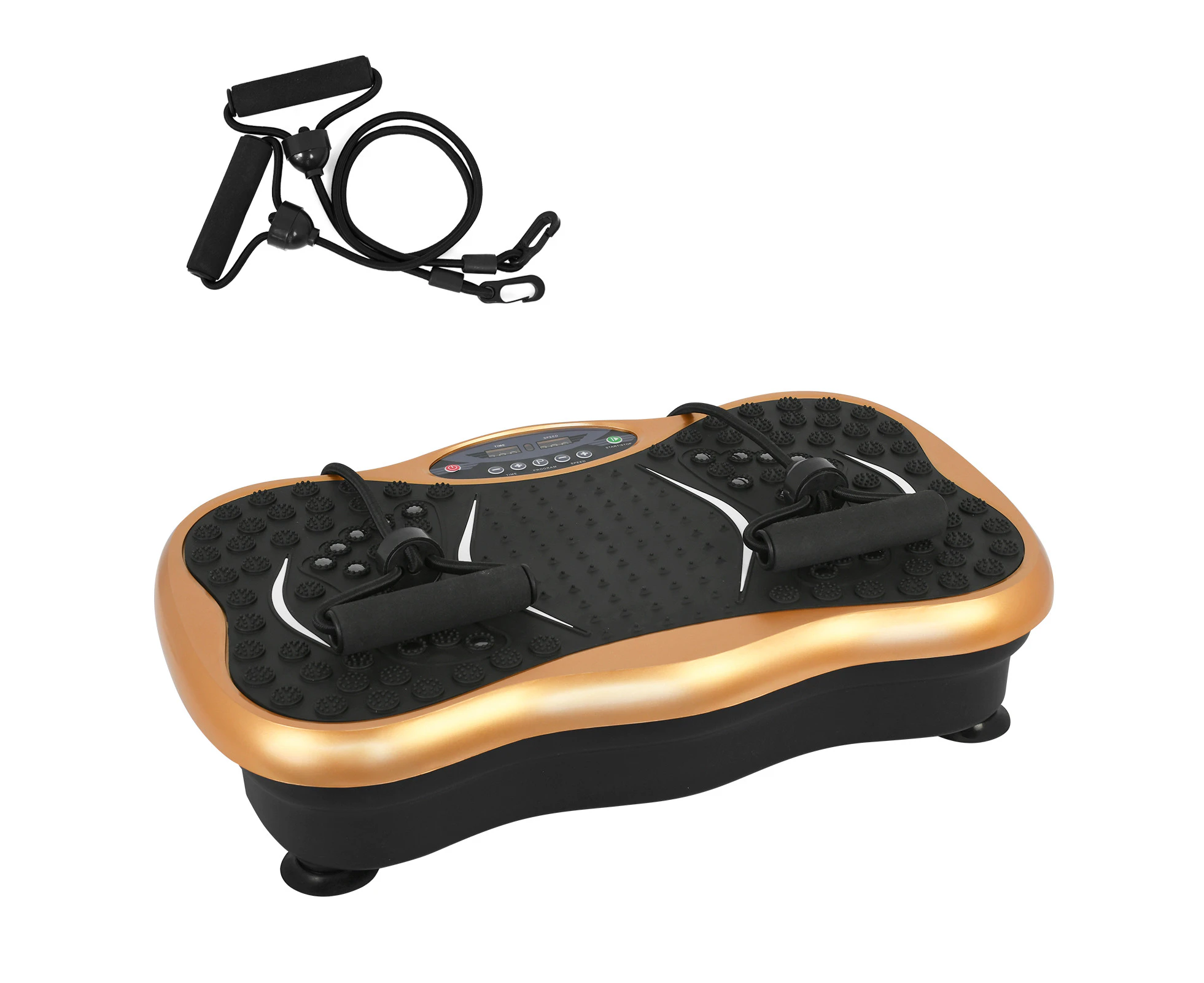 YOPOWER Vibration Plate Exercise Machine Body Workout Platform Home Gym Fitness Gold