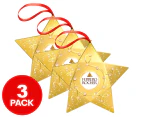 3 x Ferrero Rocher 3-Piece Star 37.5g