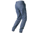 BigBEE Unisex Work Cargo Pants Stretch Cotton Straight Fit Elastic Ankle Cuff - CHARCOAL