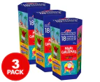 3 x 18pk Mentos Mini Rolls Christmas Tube