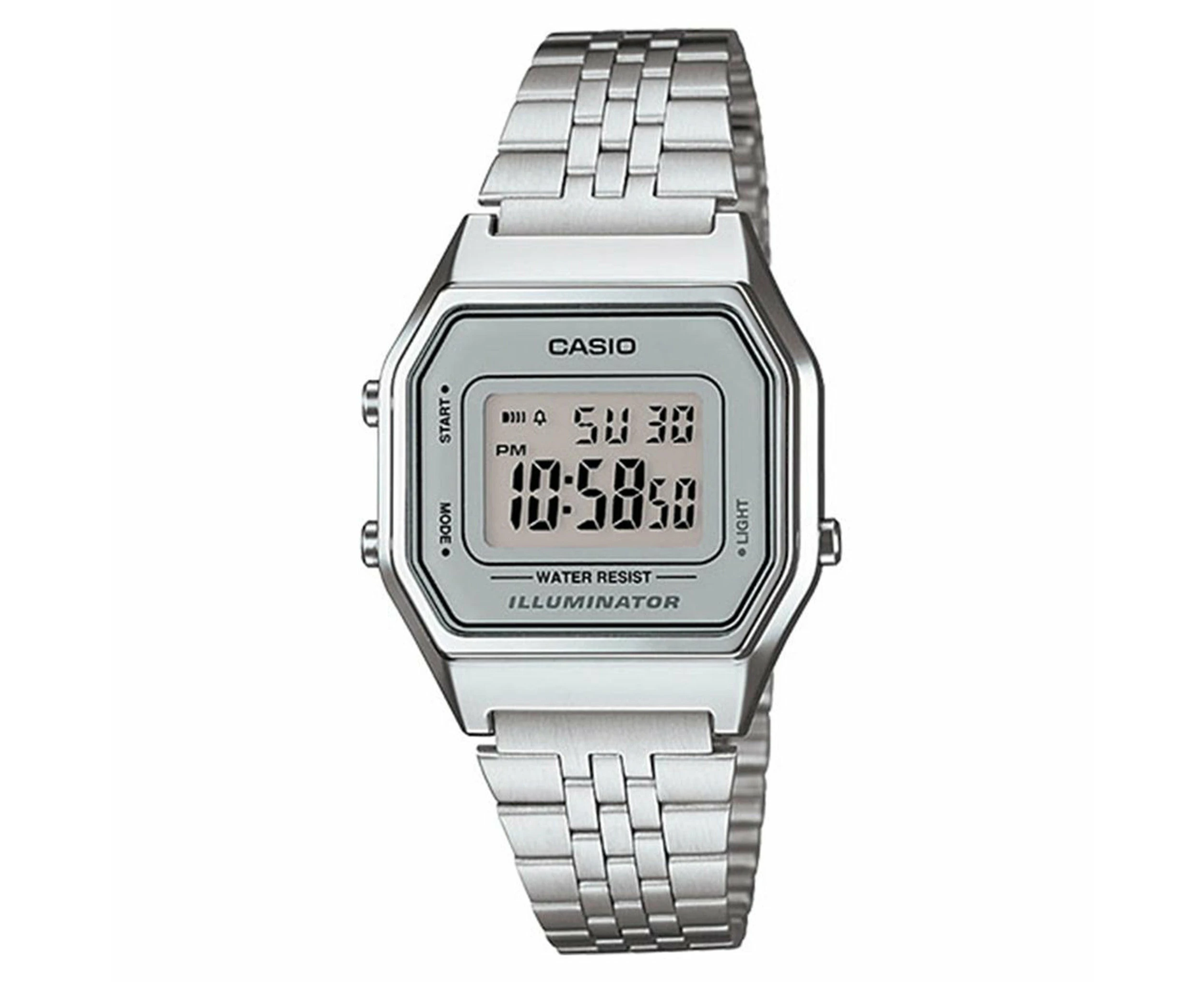 Casio Classic Ladies Silver Digital LA680WA-7D / LA-680WA-7