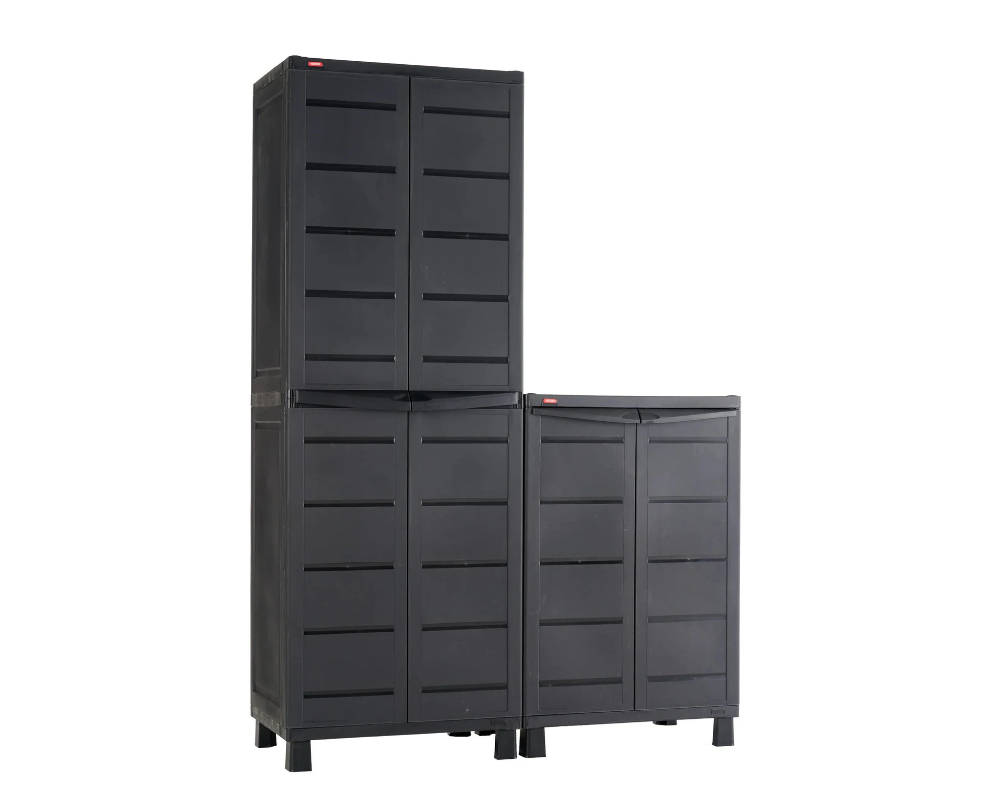 Keter Moby High and Low Storage Cabinet Pack