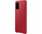 Samsung Galaxy S20+ Leather Cover - Red