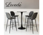 Levede 2x Bar Stool Barstools Counter Chair PU Padded Kitchen Pub Restaurant