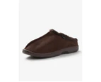 RIVERS - Mens Winter Slippers - Brown Mules - Slip On - Smart Casual Footwear - Torrent - Round Toe - Warm Fleece Lined - Moccasins - Cozy Shoes - Brown