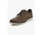 RIVERS - Mens Winter Casual Shoes - Brown Sneakers - Runners - Office Brogues - Lace Up - Lightweight - Contrast Stitching - Classic Work Footwear - Brown