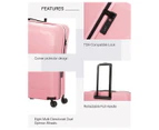 Atlas Enduro 3-Piece Hardcase Luggage/Suitcase Set - Pink