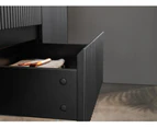 1500*450*500mm CETO Brindabella  Matte Black PVC Wall Hung Cabinet With Soft Closing Door And Drawers In The Middle Plus